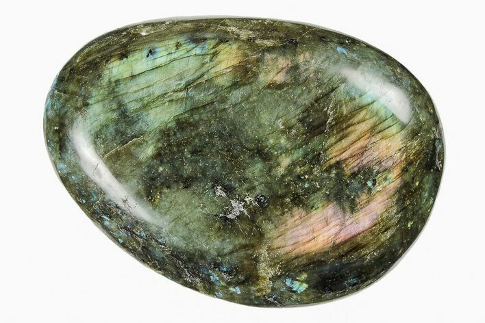 4" Flashy, Polished Labradorite Stone - Madagascar